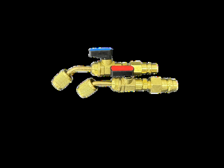BALL VALVE ADAPTOR 90° W/ ADAPTOR R12 > R134A